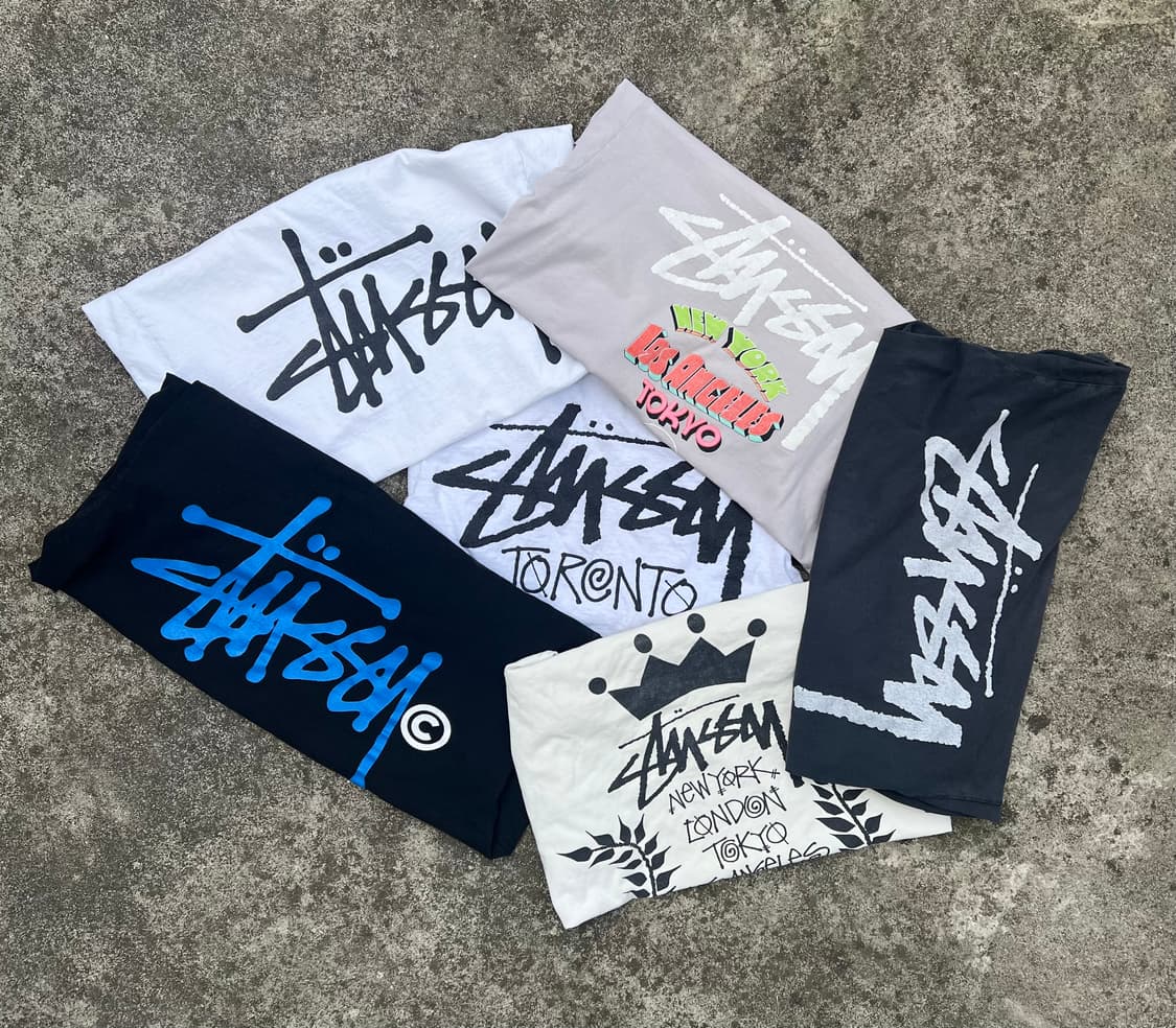 STUSSY TEE / 스투시 뉴욕 런던 도쿄 LA 반팔 티셔츠 화이트 상품이미지6