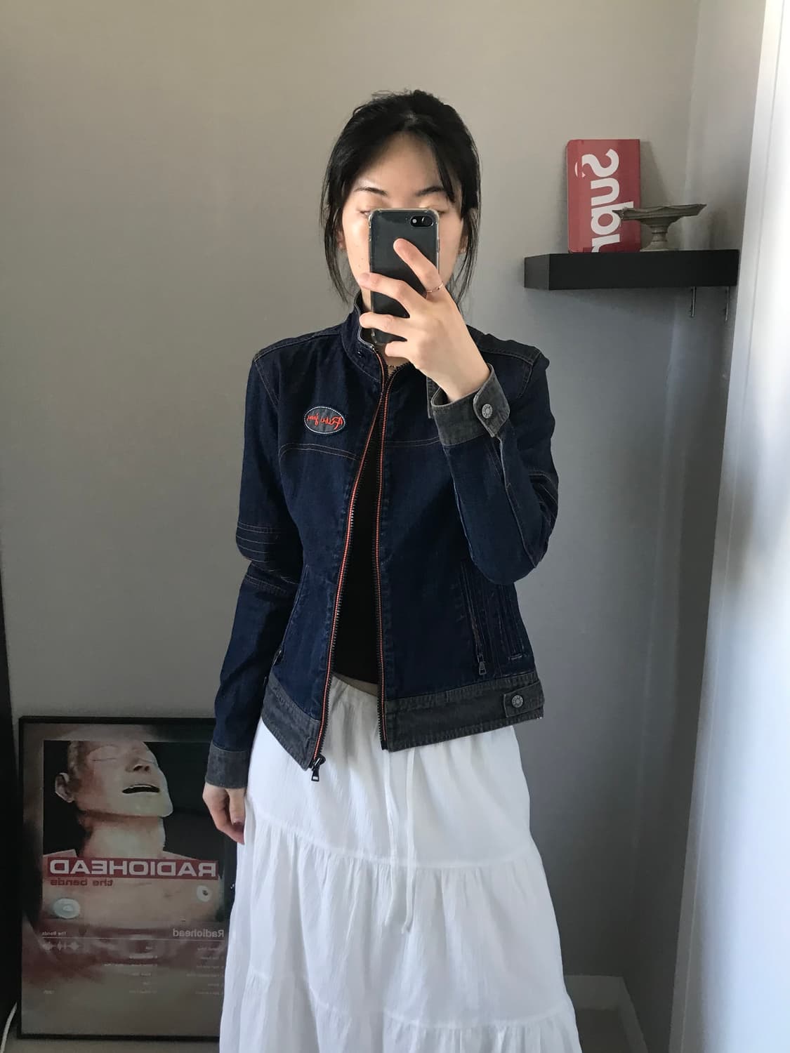 푸부 올드스쿨 데님 레이싱 자켓 상품이미지2