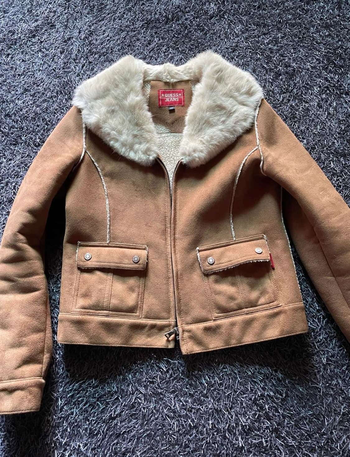 [90size] 게스 우먼스 무스탕 상품이미지1