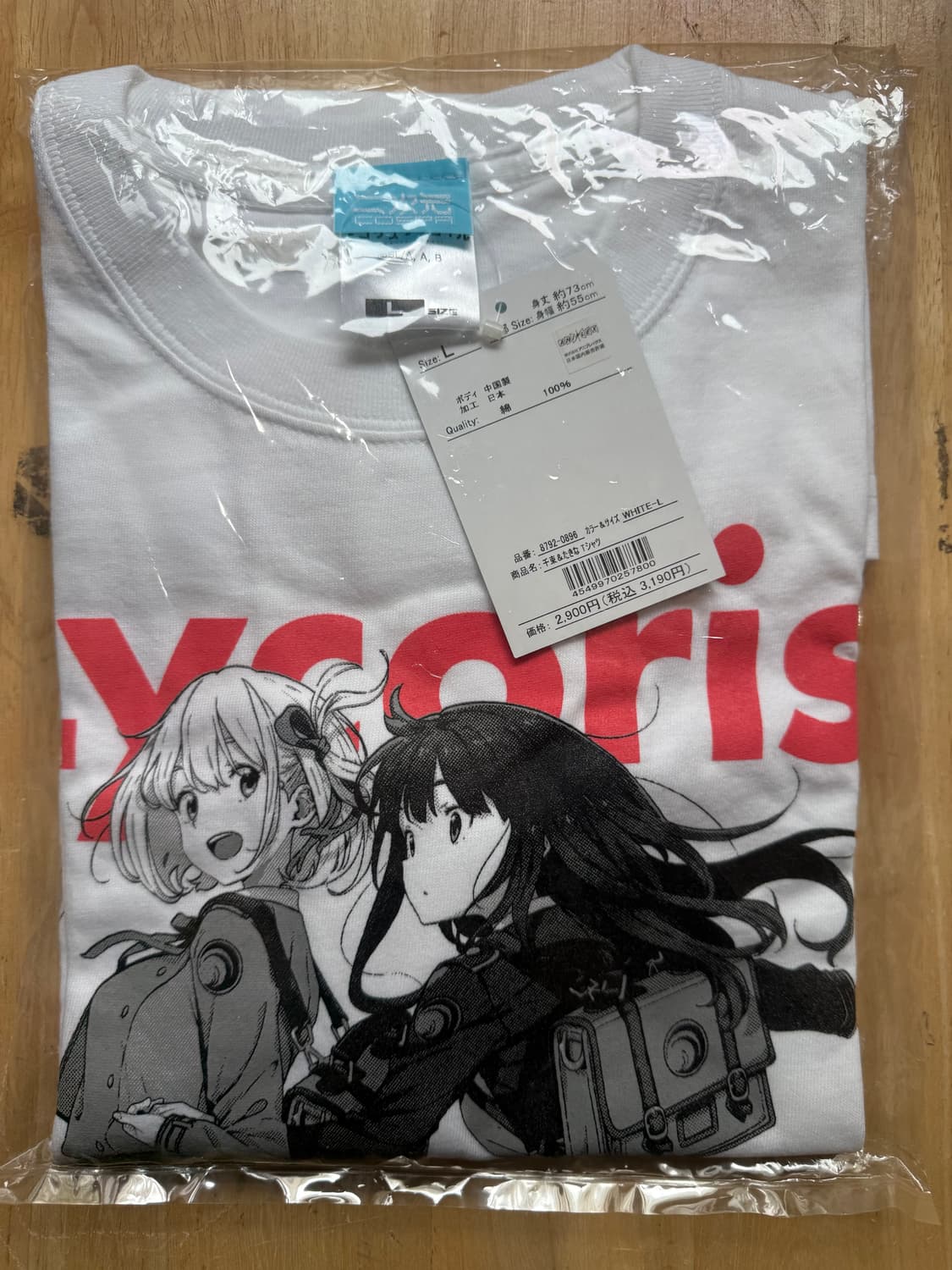 코스파 리코리스 리코일 치사토&타키나 티셔츠 상품이미지3