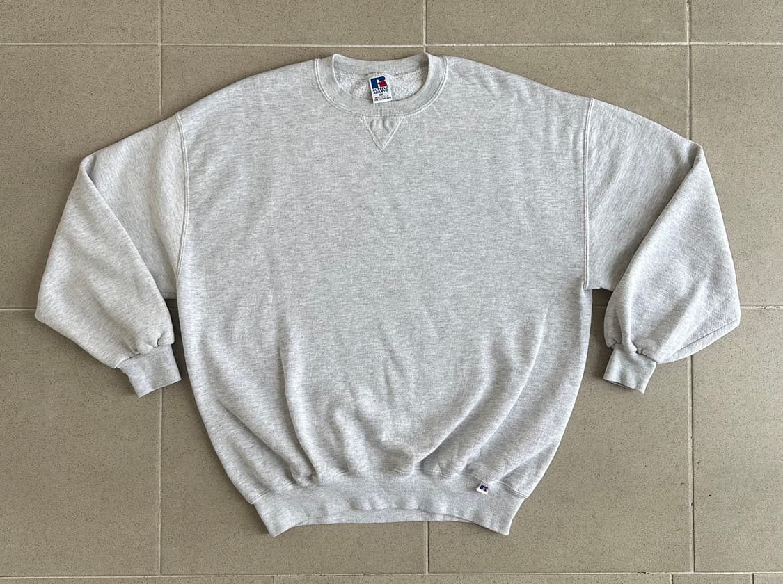 90s 빈티지 러셀 스웻셔츠 그레이 XXL USA 상품이미지1