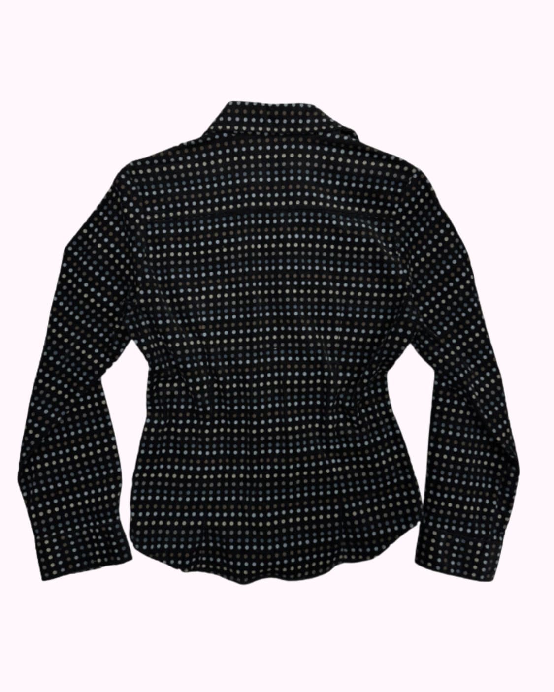 dot pattern shirring corduroy blouse 상품이미지5