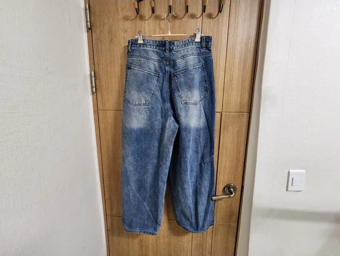 (48)메종미네드 다트 브러쉬 와이드 데님 팬츠 상품이미지3