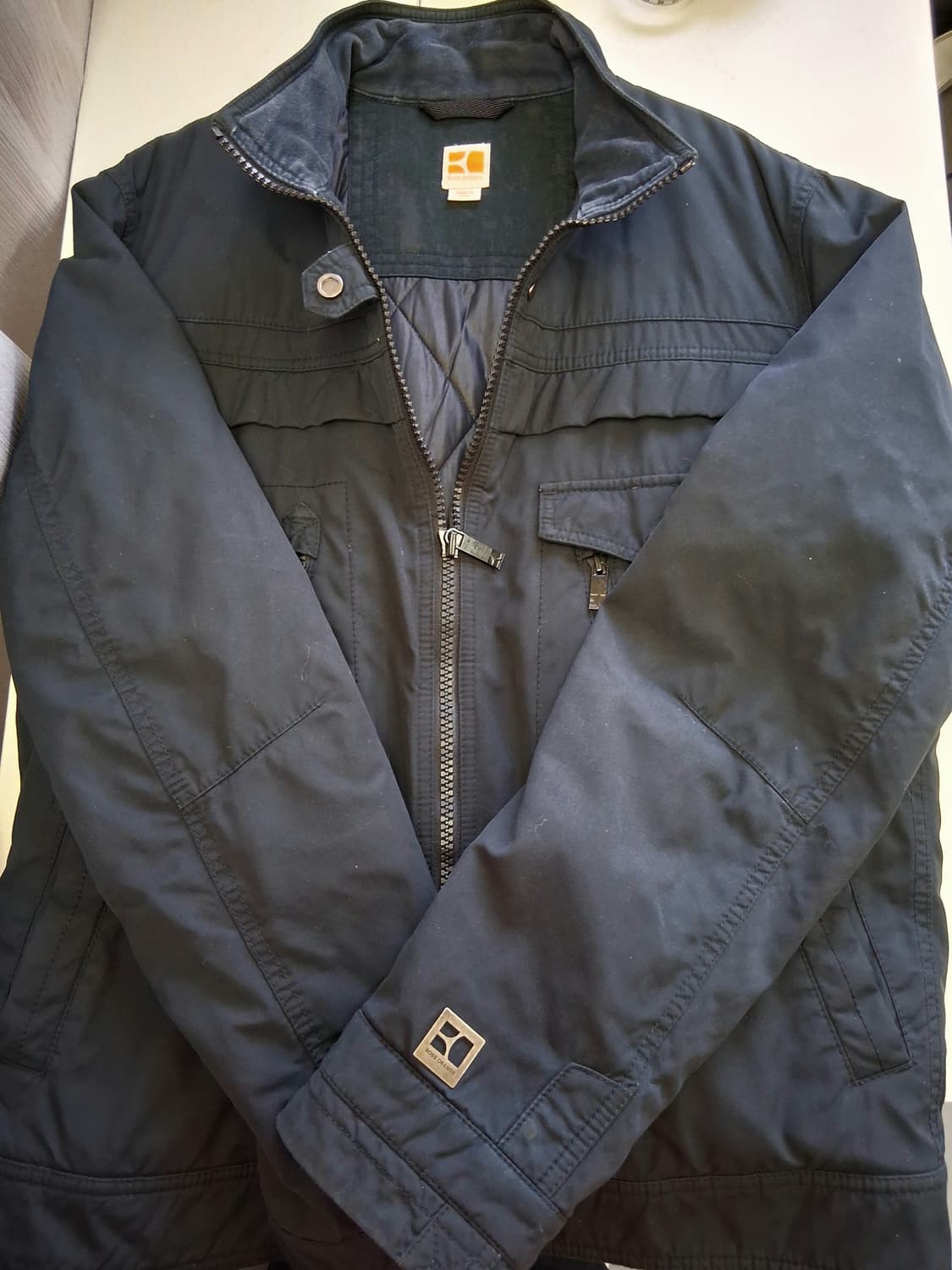 보스) 블랙 퀼팅 자켓/남105 #최상급 # 상품이미지3