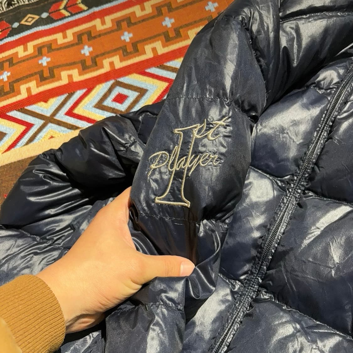 빈폴 빈티지 유광 후드 패딩 상품이미지5