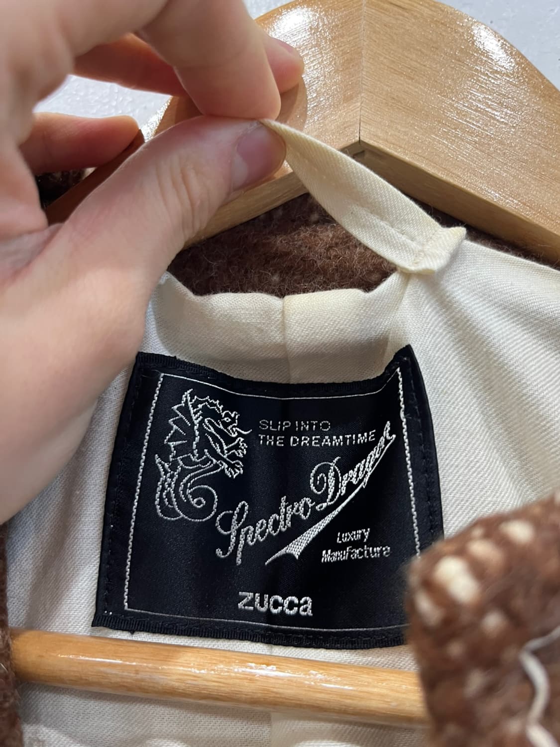 ZUCCA 주카 퓨어울 트위드 집업 자켓 MADE IN JAPAN 상품이미지3