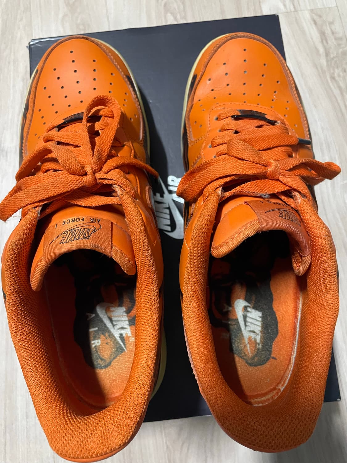 나이키 에어포스1 스켈레톤 오렌지 할로윈 상품이미지4