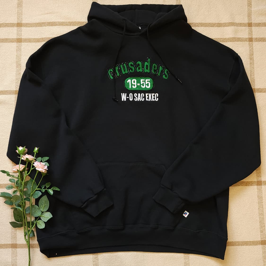 90s 러셀 후드 스웻셔츠 크루세이더즈 오리지널 빈티지 레터링 XXL 상품이미지1