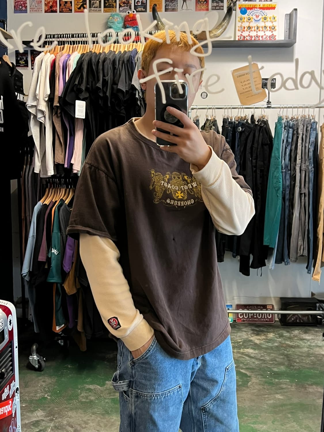 00's [XL] 웨스트코스트차퍼스 레이어드 써멀 롱슬리브 바이크 빈티지 상품이미지2