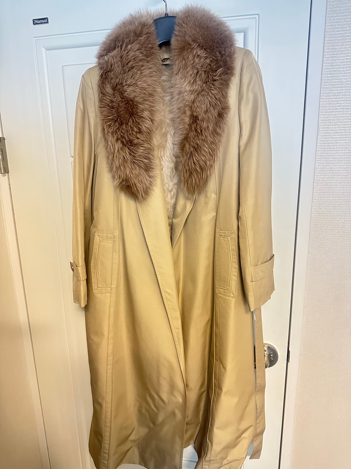 Kanebo Silk & MgSable Fur 겨울용 트렌치코트 상품이미지1