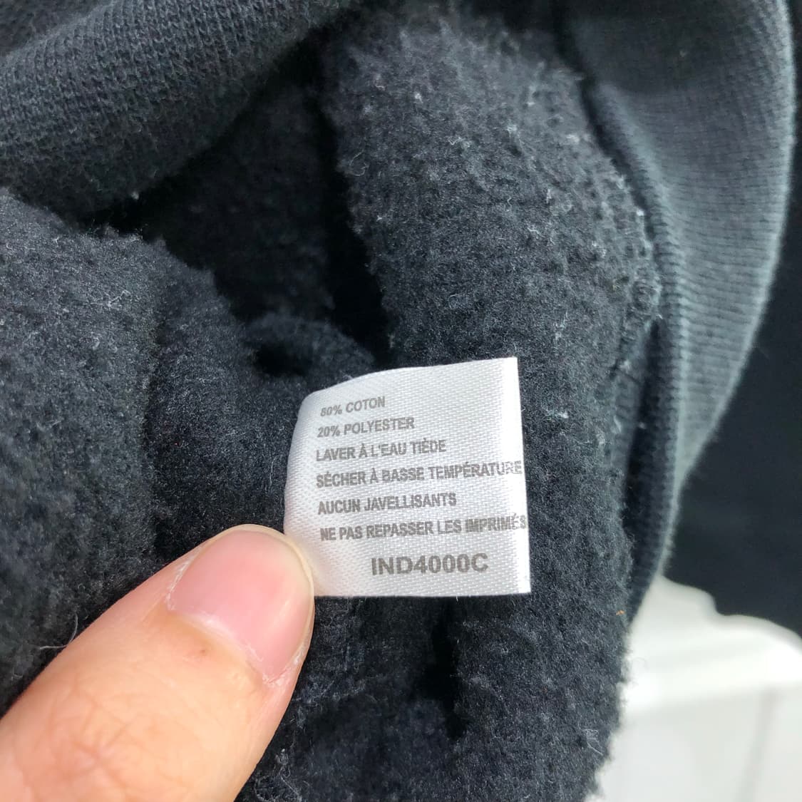 퍼킹어썸 블랙 로고 후드티 상품이미지6