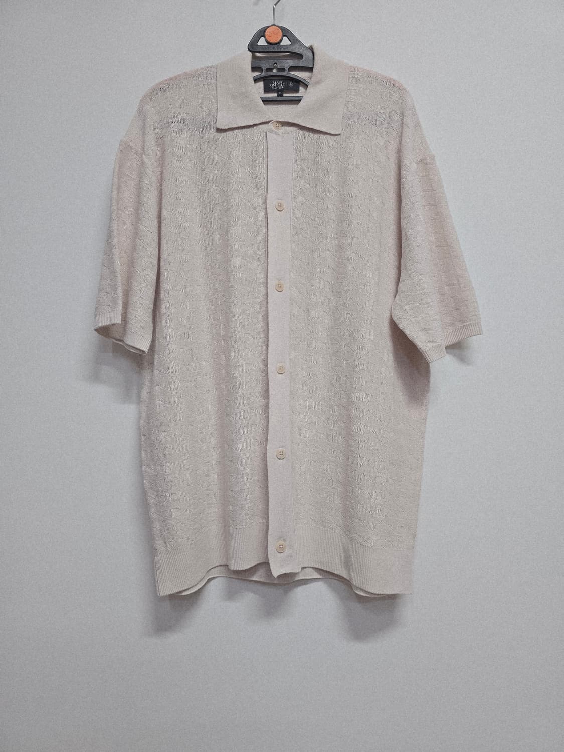 맨온더분 니트 반팔 가디건 상품이미지1