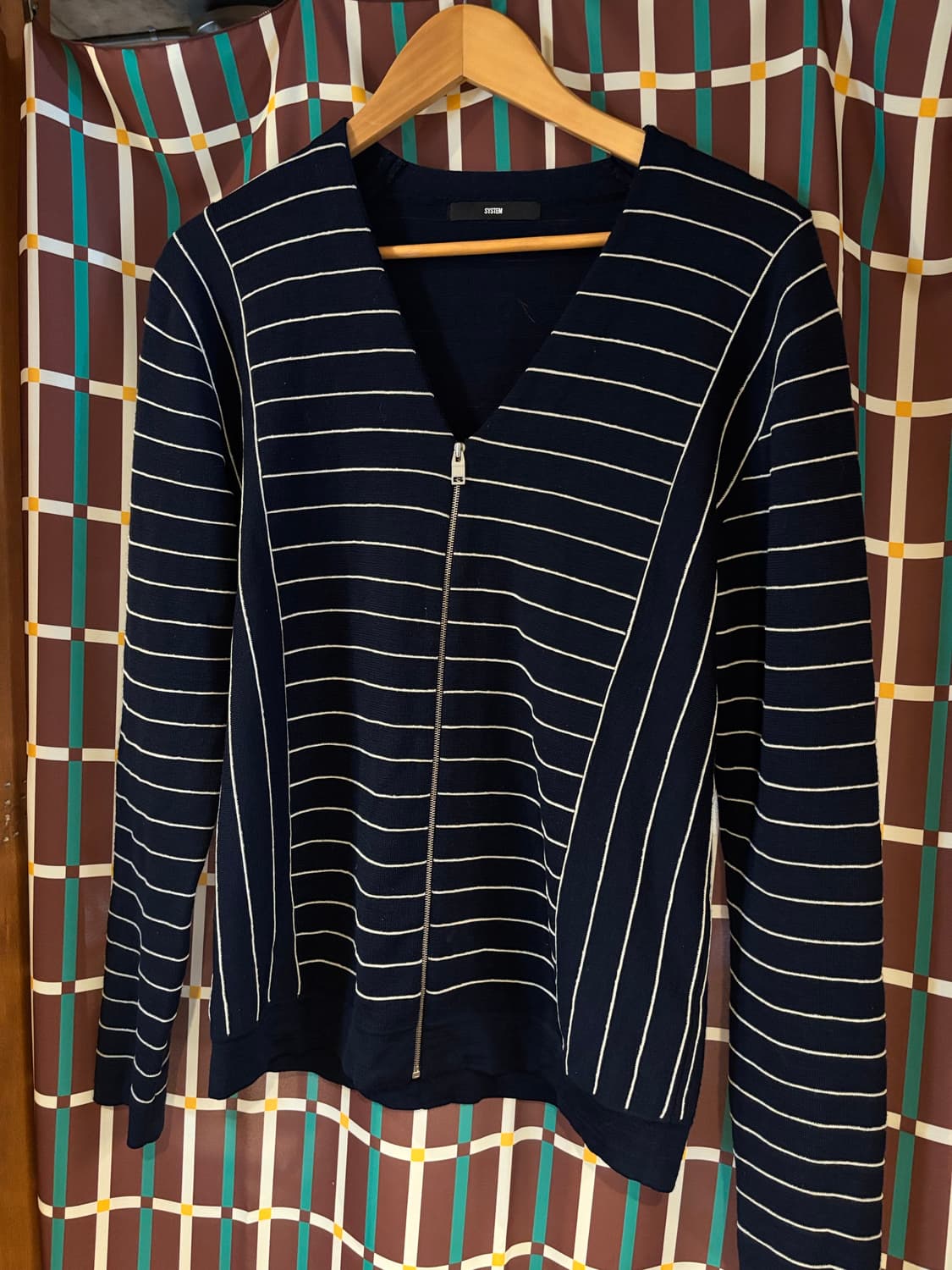 SYSTEM 스트라이프 집업 가디건 상품이미지2
