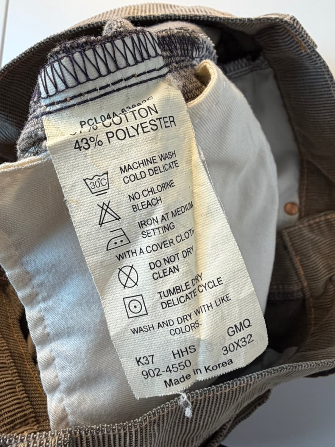 리바이스 902 신치 백 코듀로이 팬츠  상품이미지7