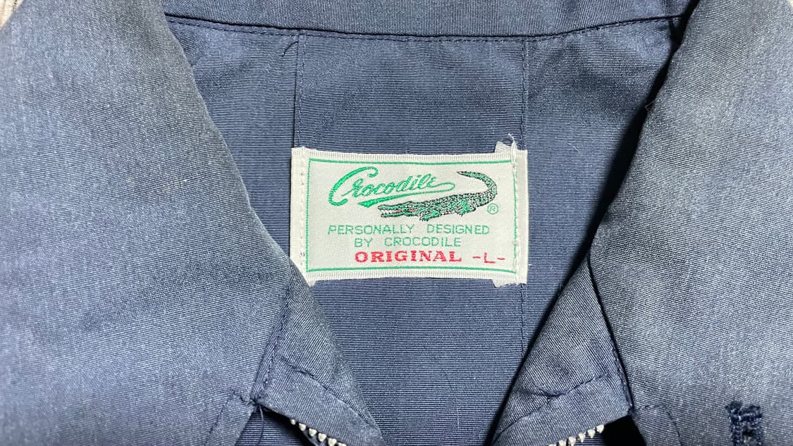 JPN 90s 일본 빈티지 아메카지 올드 크로커다일 네이비 해링턴 자켓 상품이미지9