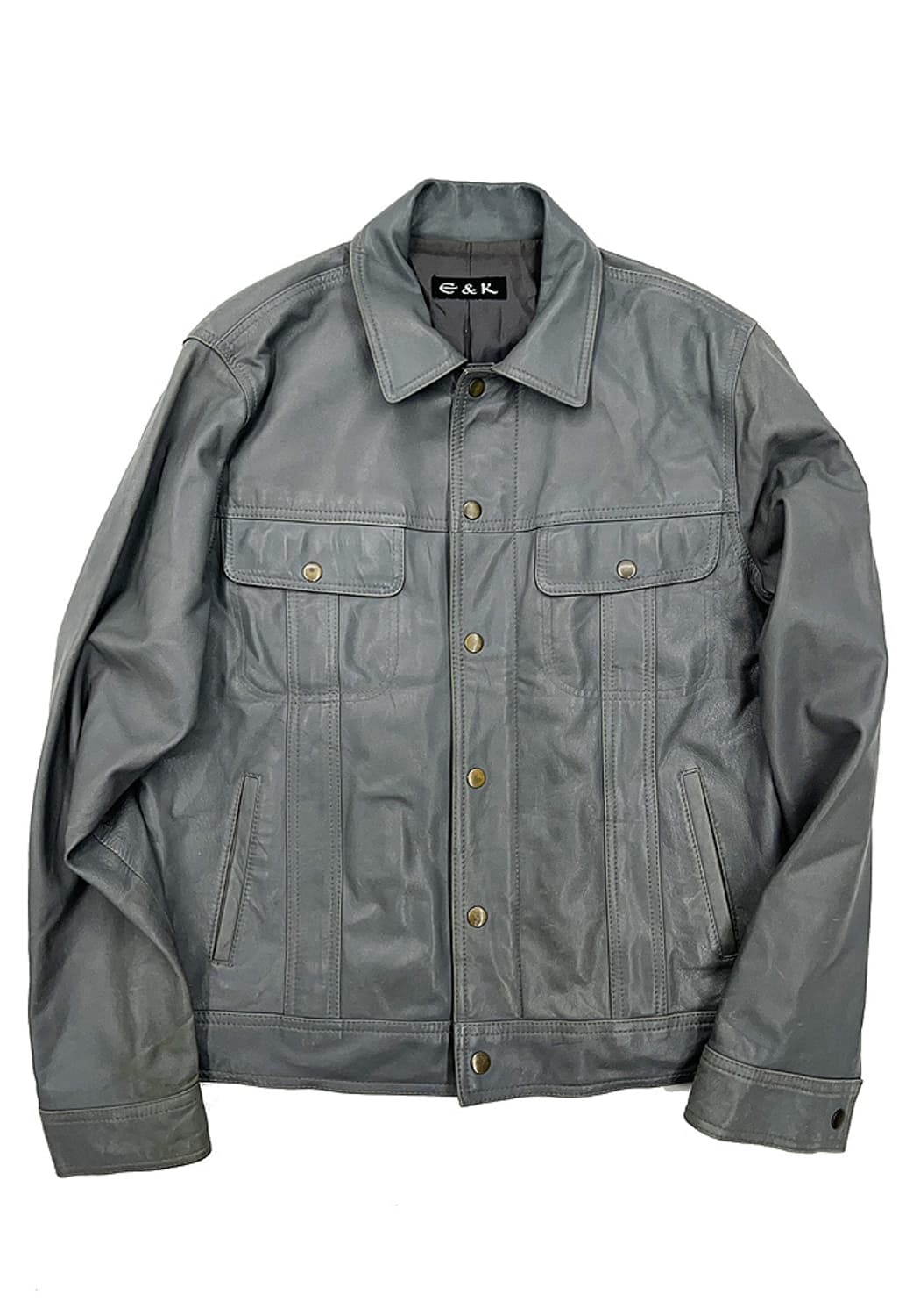 E&K 레더 트러커 자켓 상품이미지1