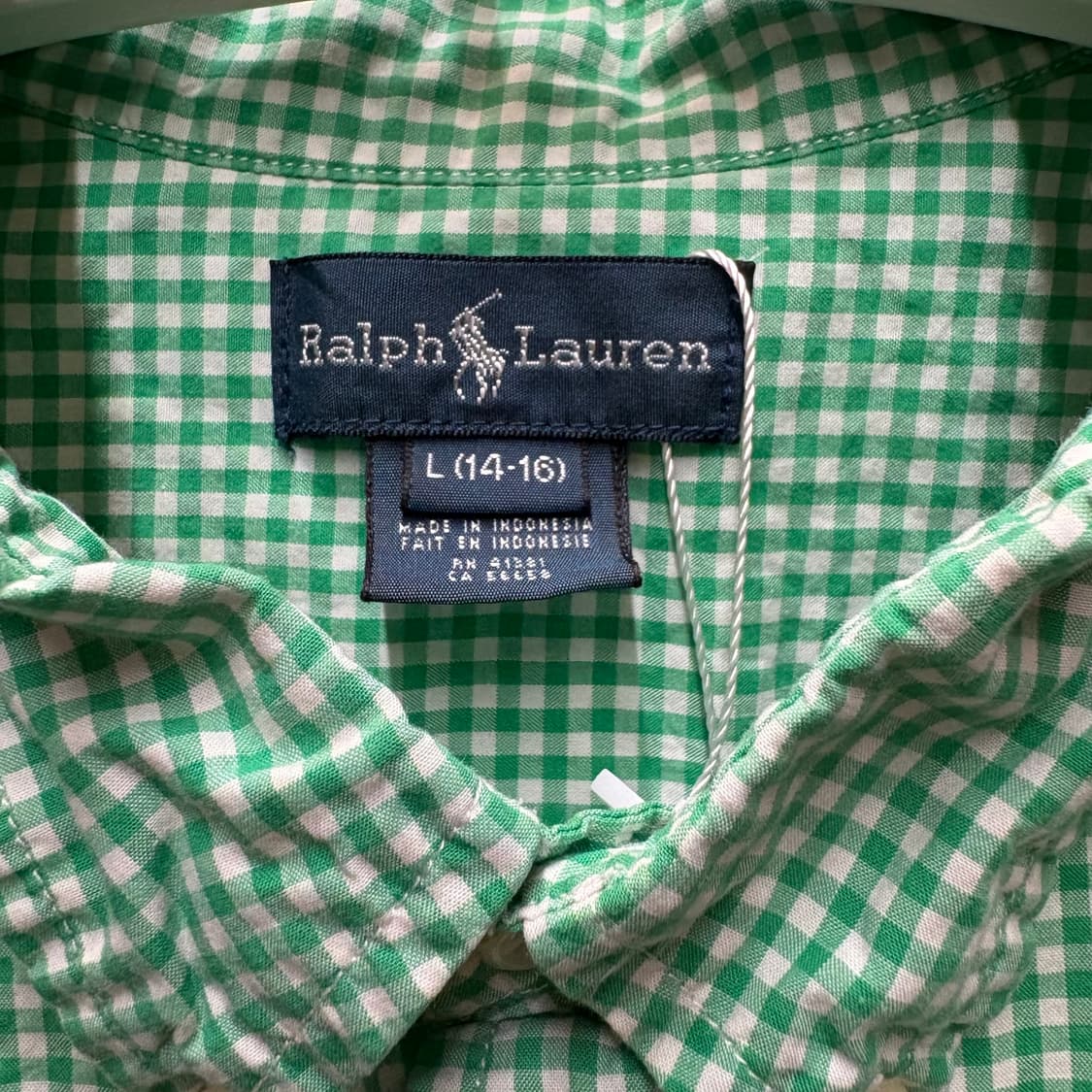 랄프로렌 폴로 체크남방 셔츠 14-16세  상품이미지2