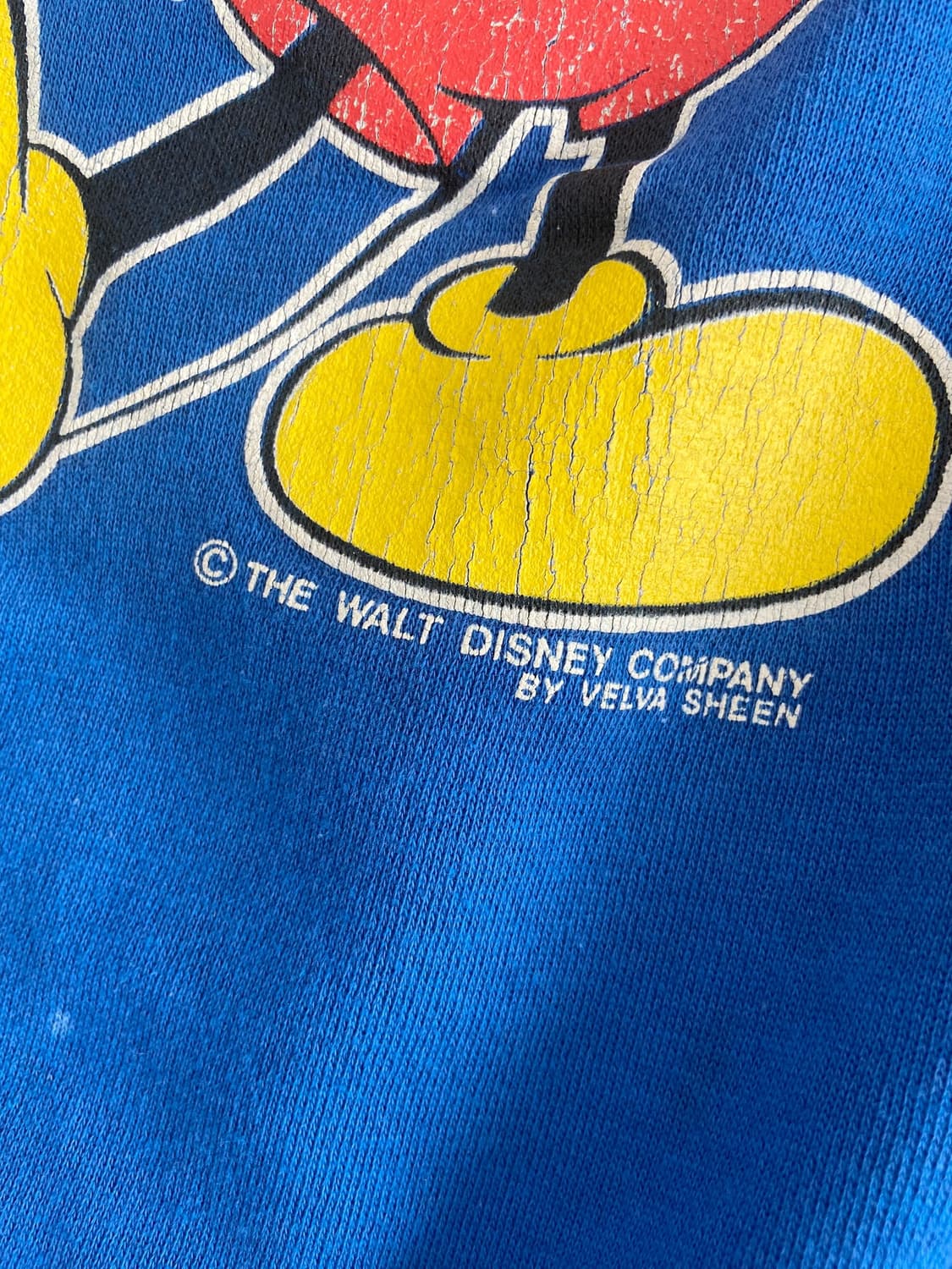 80's Velva Sheen 50/50 미키마우스 스웻셔츠 상품이미지6