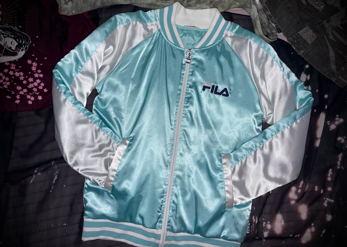 빈티지 휠라 민트 핑크 블루종 스카잔 자켓 이효리 y2k 상품이미지1