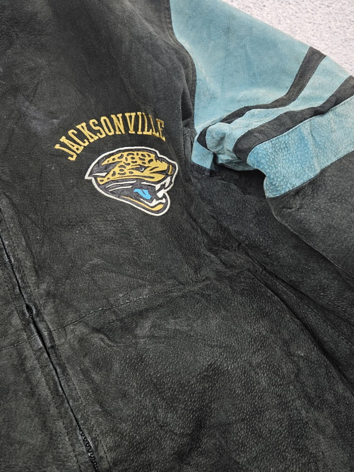 G-III 잭슨 빌 재규어스 팀 가죽 바시티 자켓 (XL) / 10437 상품이미지7