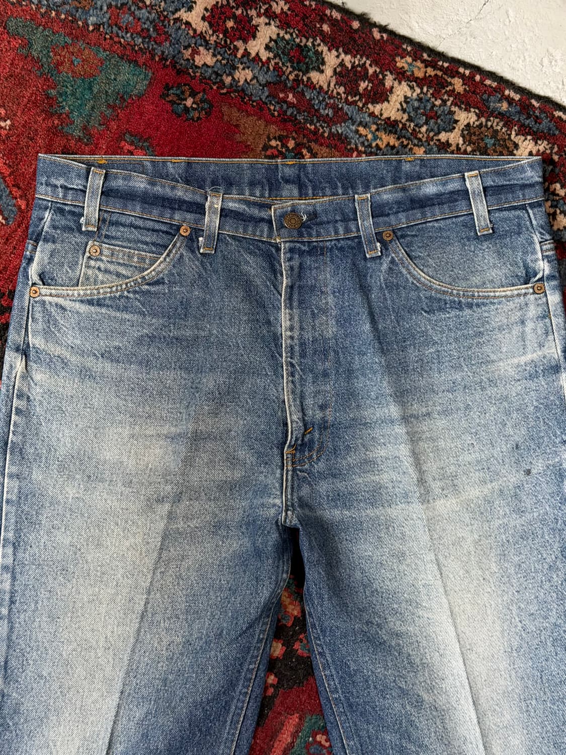 80's USA Made 빈티지 리바이스 517 오렌지탭 부츠컷 상품이미지5