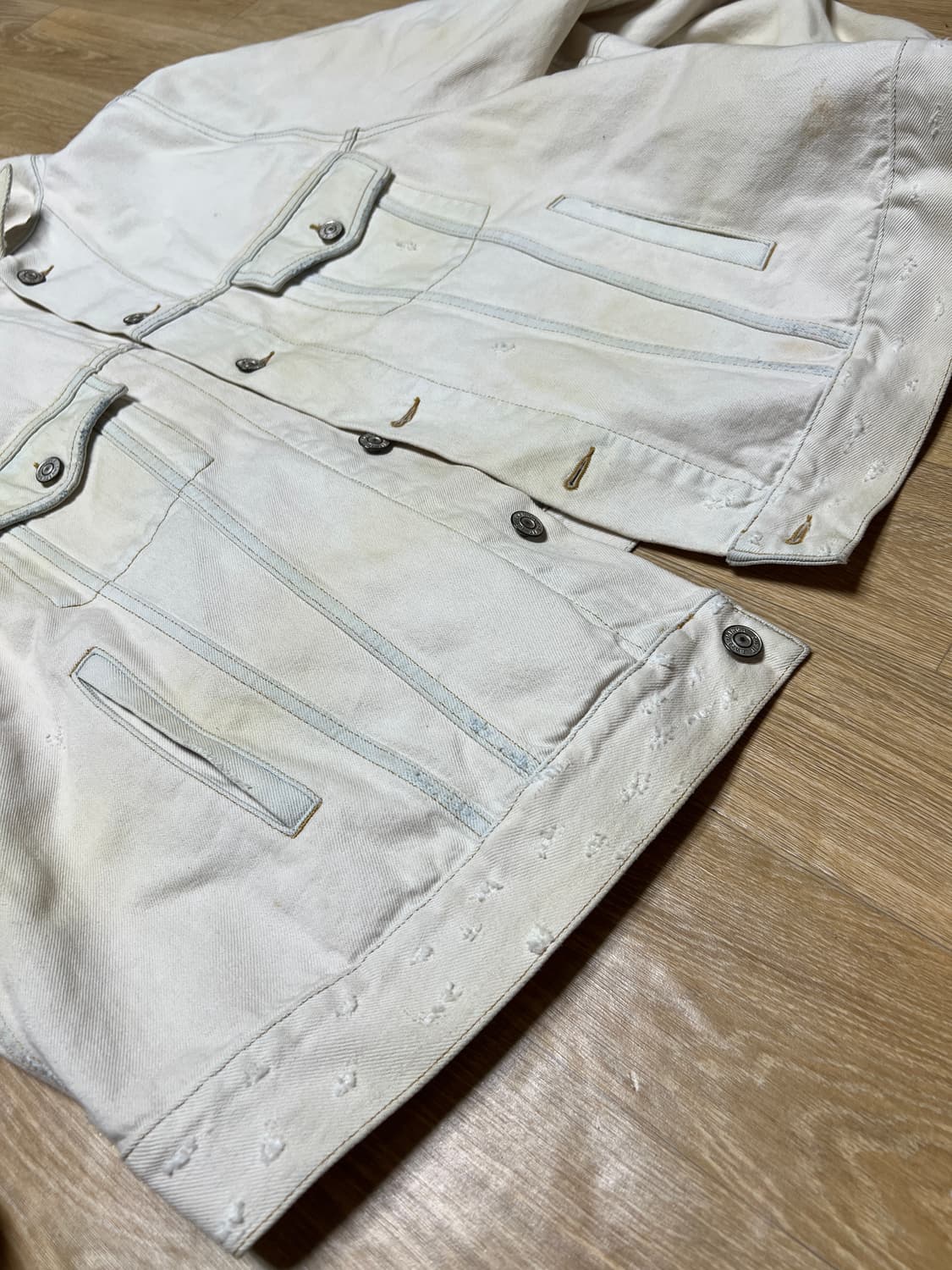 발렌시아가 크림 데님자켓 38 상품이미지2