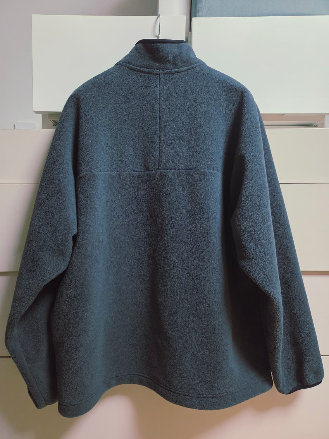 (L)유니클로 하프집업 플리스 다크그린 상품이미지2