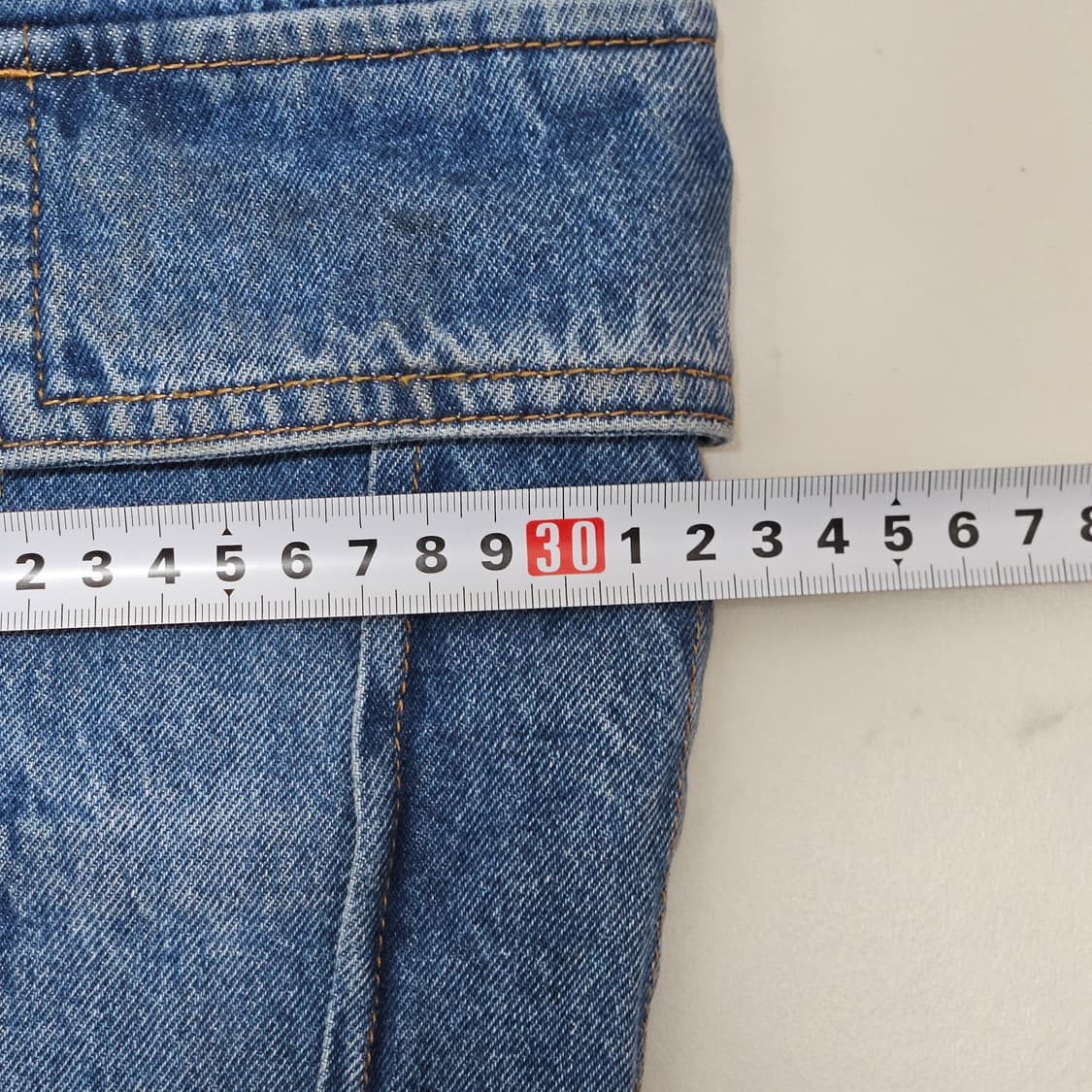 올드스쿨 데님 더블니 카고팬츠 36 상품이미지6
