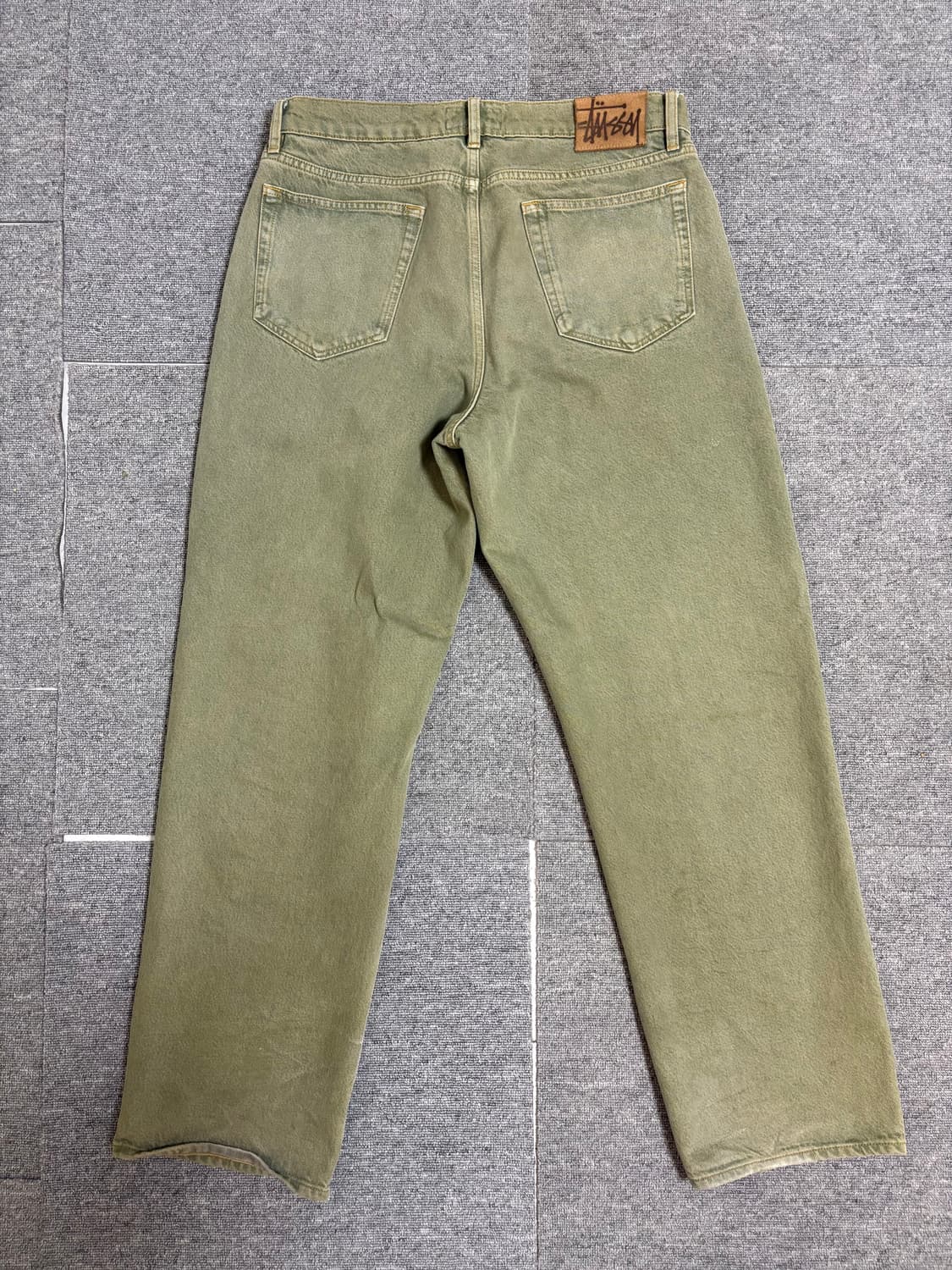 Stussy big ol jean faded army 32 상품이미지5