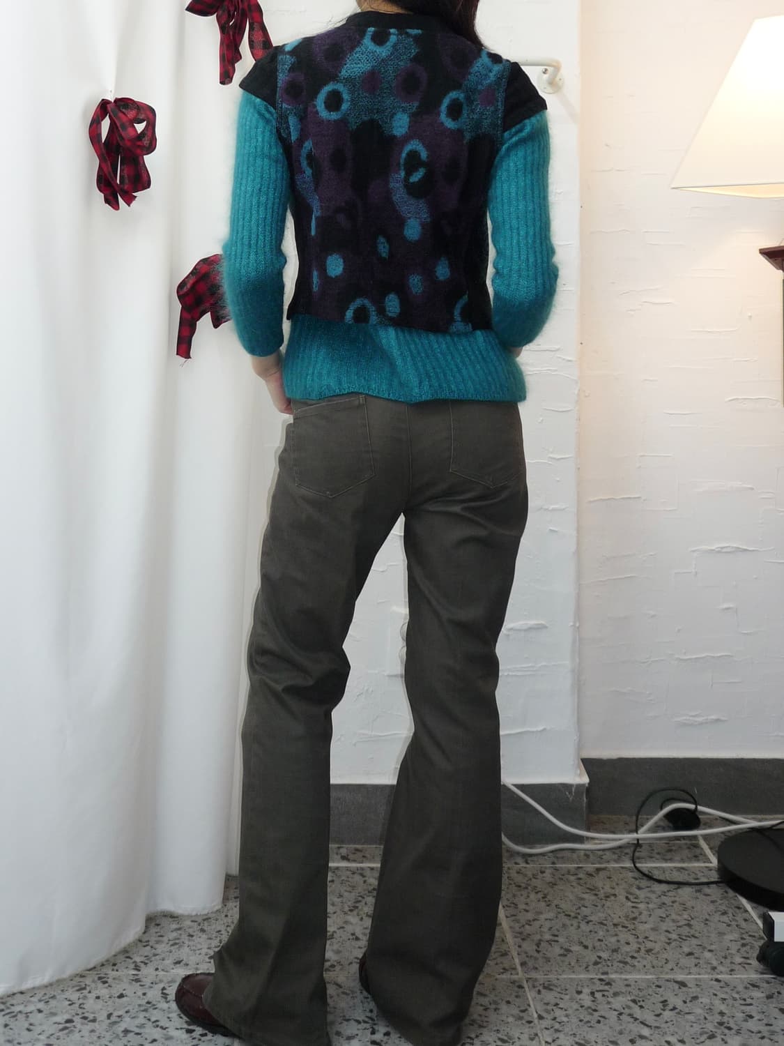 Dots short vest 상품이미지4