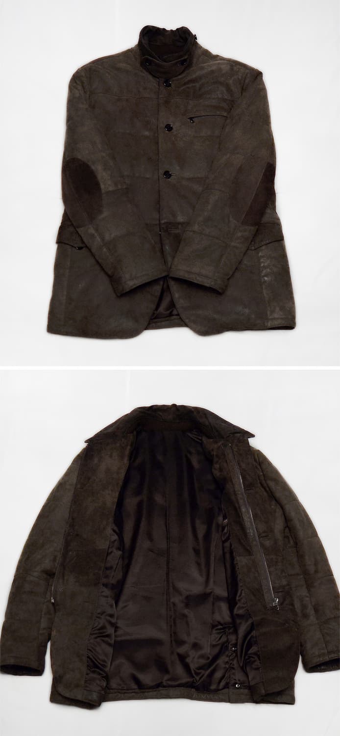 프랑코 페라로 이태리 양가죽 누벅레더 패딩 자켓 (100) 상품이미지3