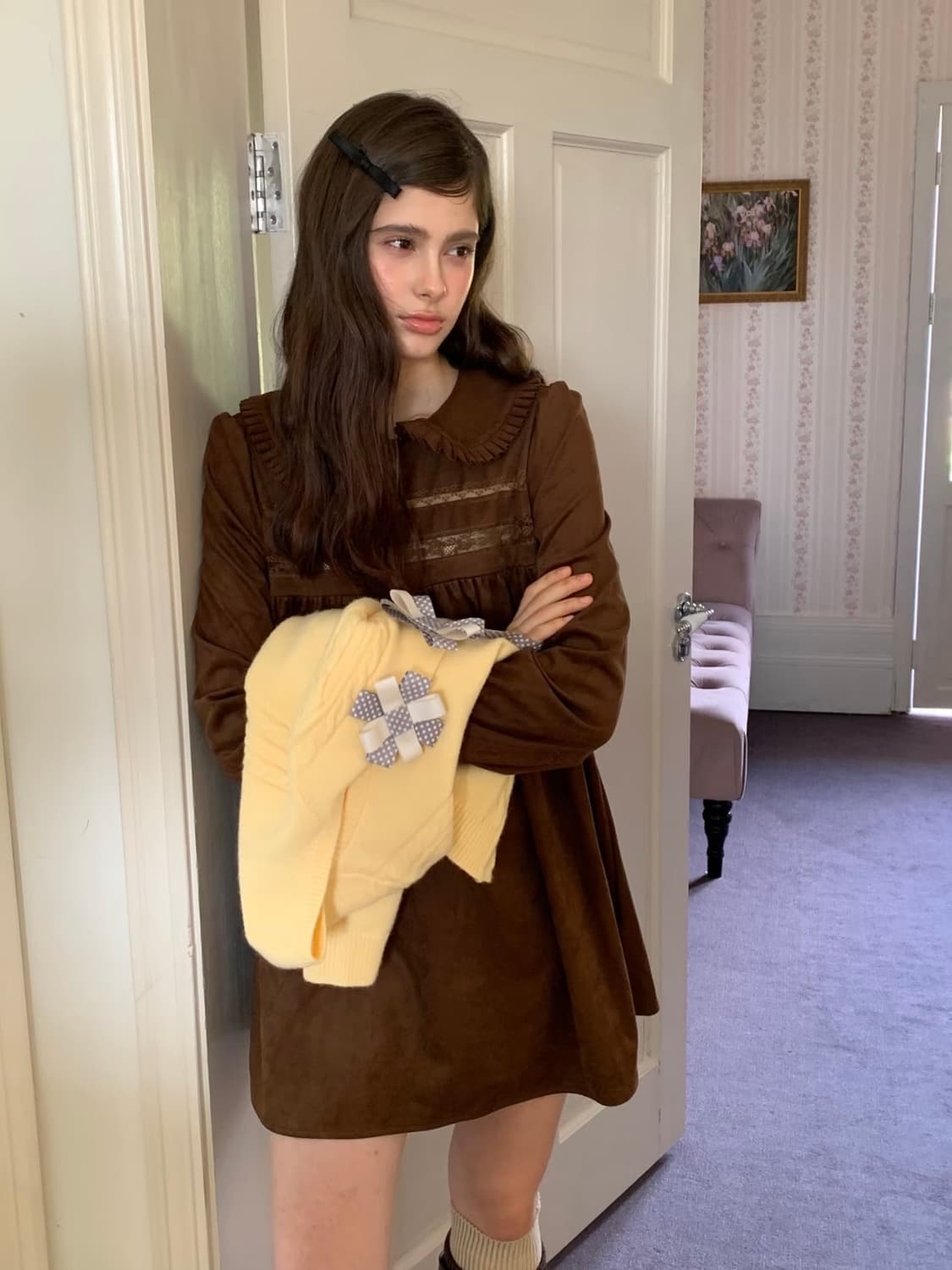 MineBeThyVers 니트 + 원피스 세트 상품이미지3