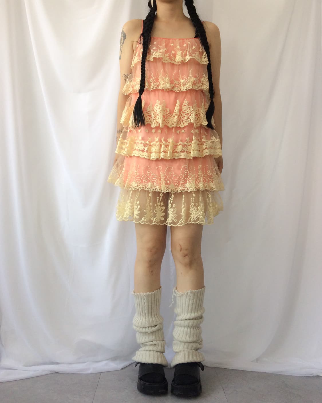 Lace layer sleeveless onepiece 상품이미지8