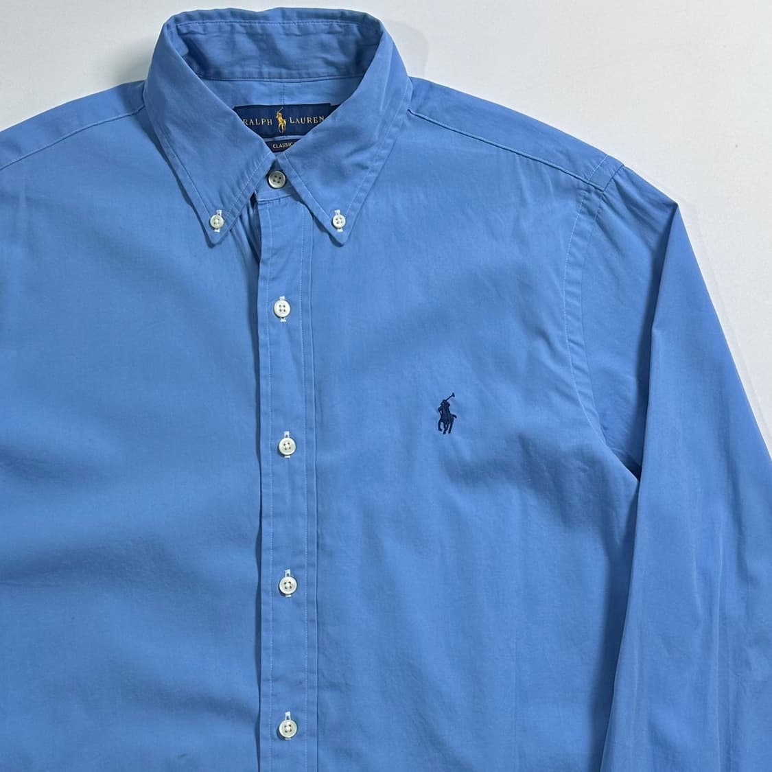 폴로 랄프로렌 블루 포플린 셔츠 상품이미지2