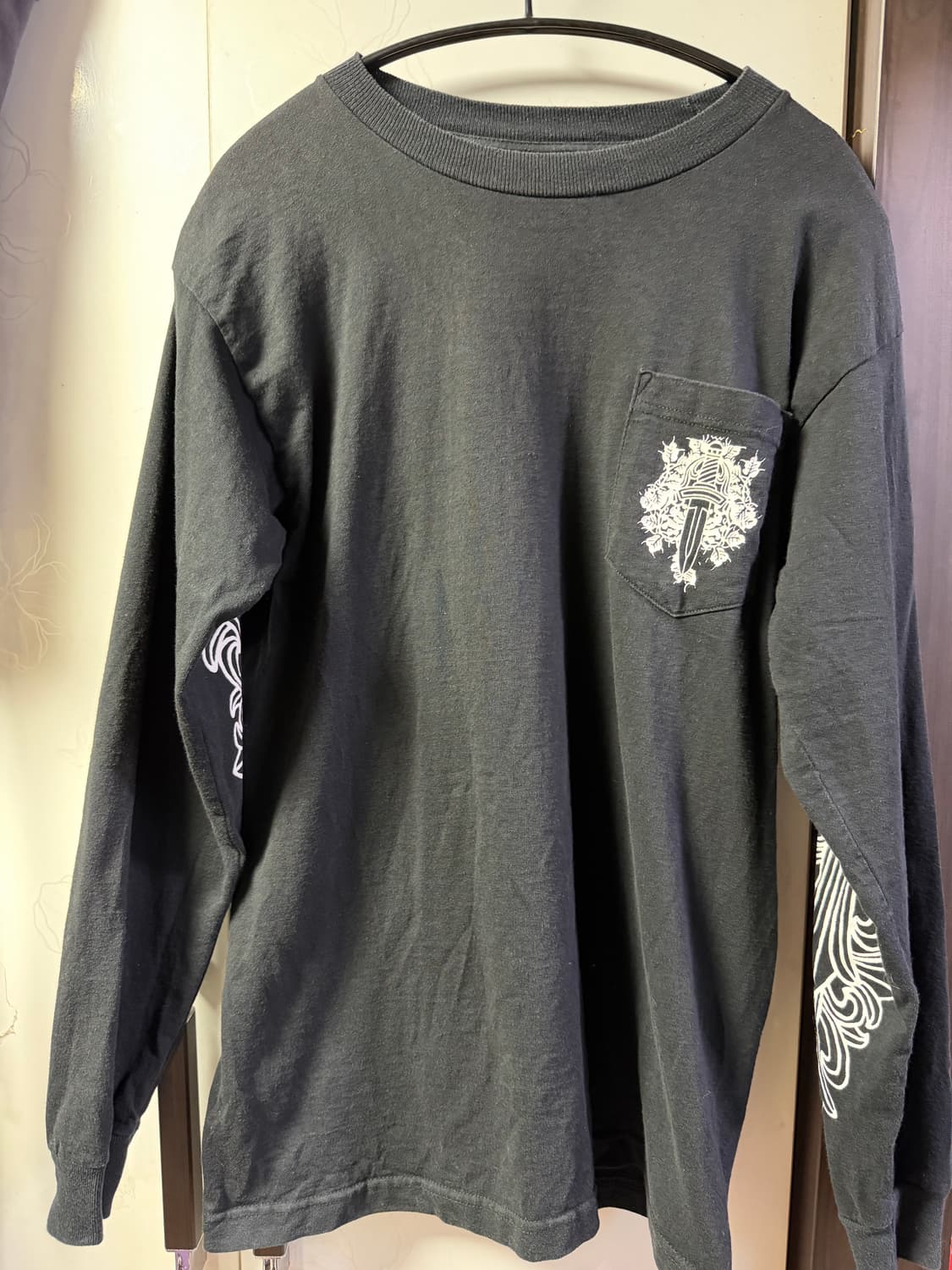 90's 크롬하츠 바인대거 플로랄 롱슬리브 상품이미지1