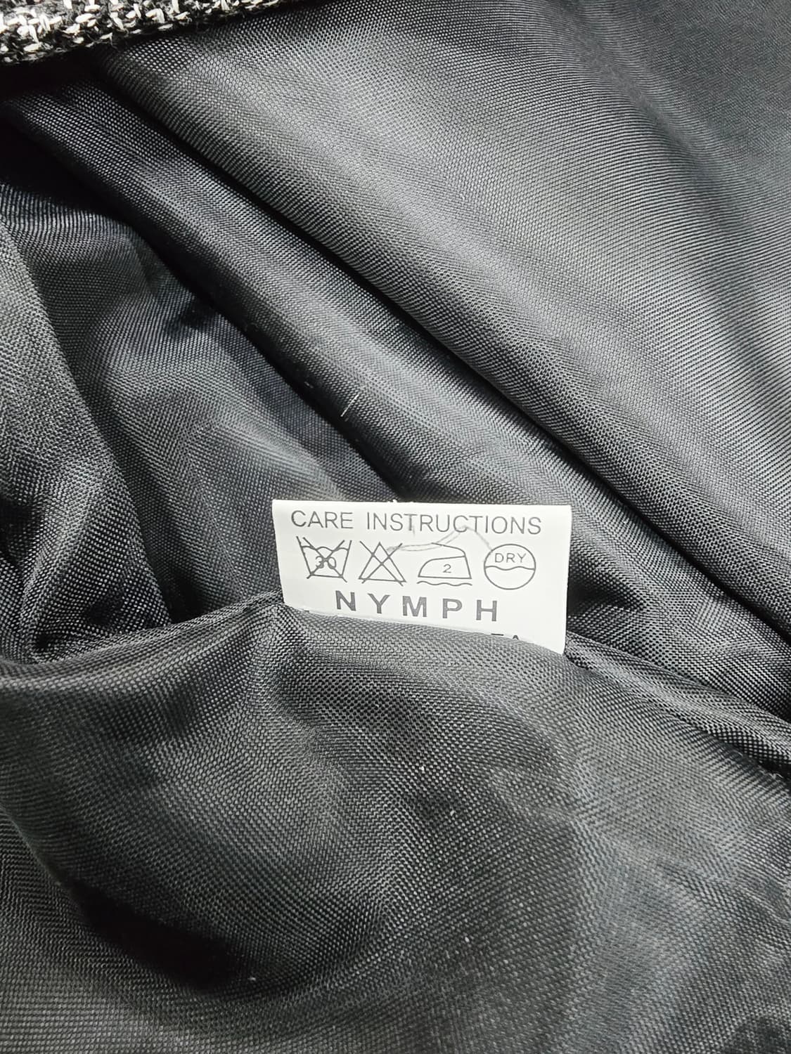 님프 트위드 롱 베스트 블랙 상품이미지9