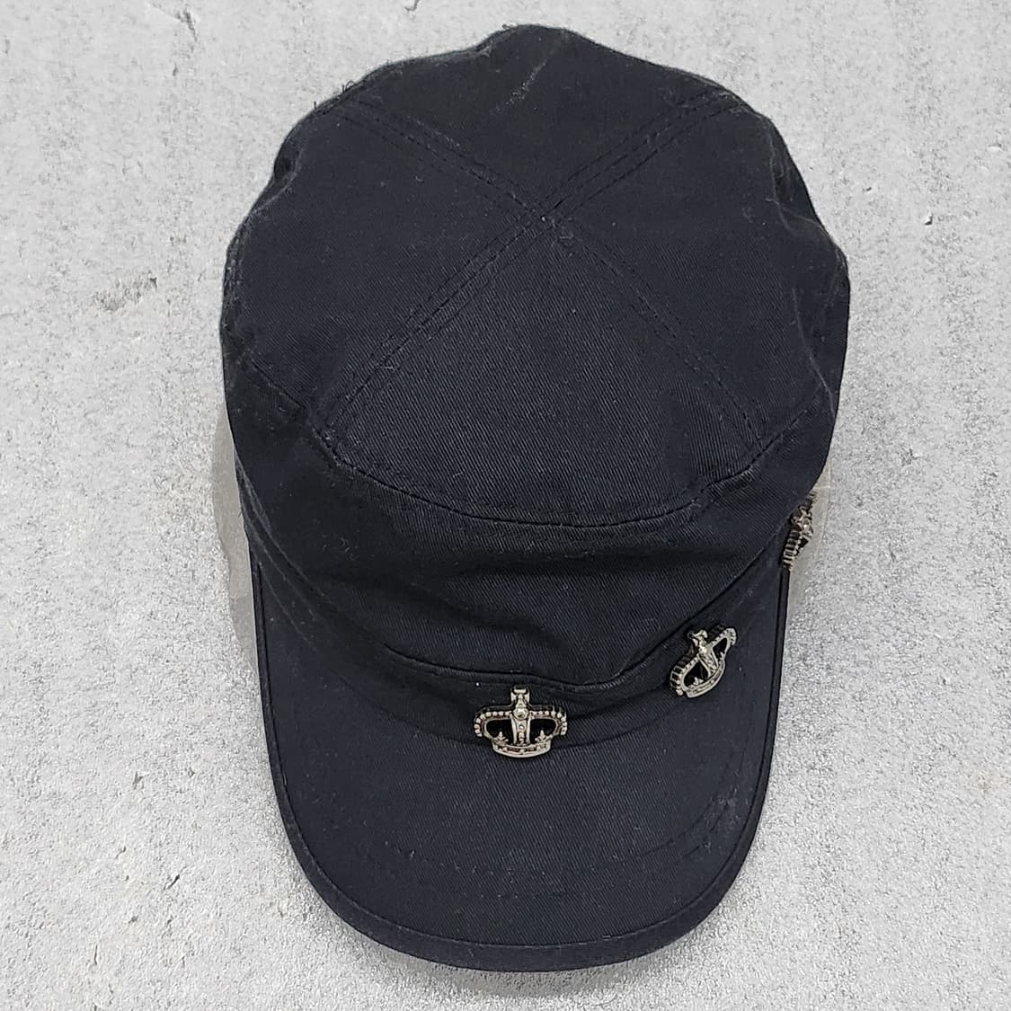 브로큰다운 군모 블랙 프리사이즈  상품이미지1