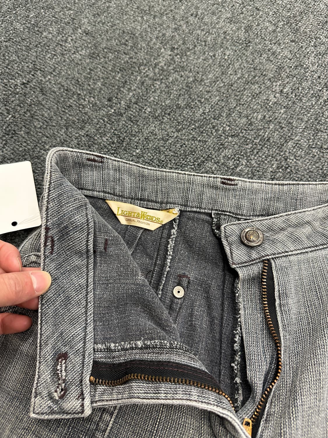 26) 재패니즈 빈티지 그레이 워싱 부츠컷 데님팬츠 상품이미지6