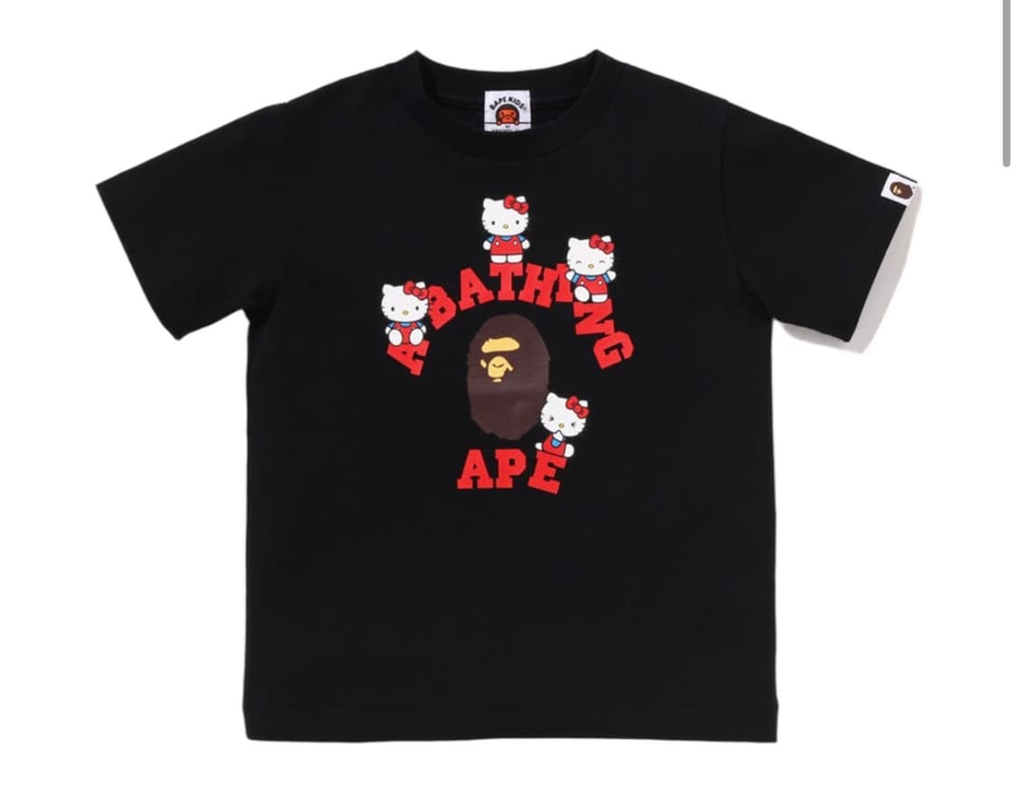 베이프 산리오 키티 블랙 키즈 130 상품이미지1