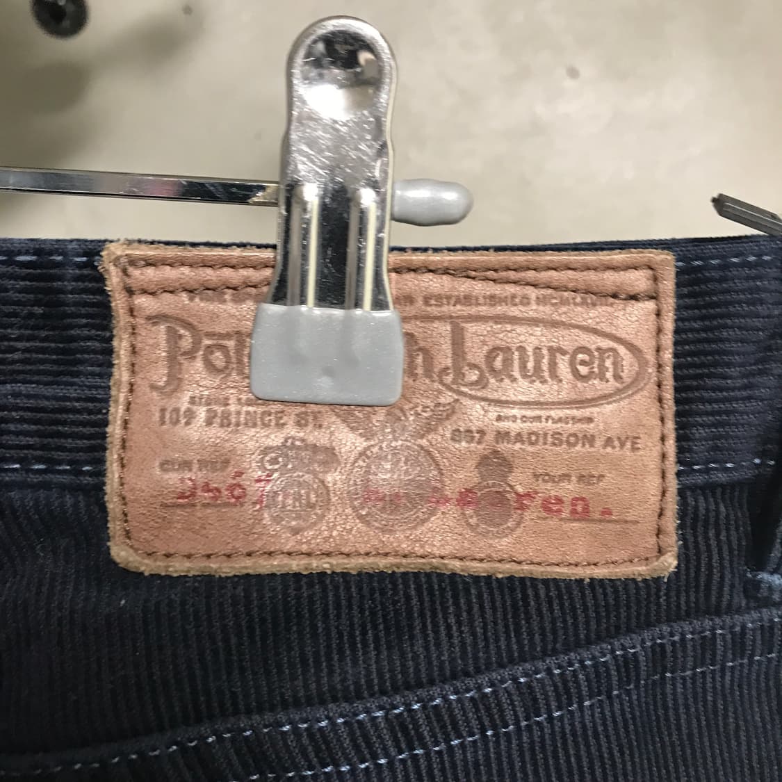 폴로 랄프로렌 코듀로이 팬츠 네이비 33 상품이미지4