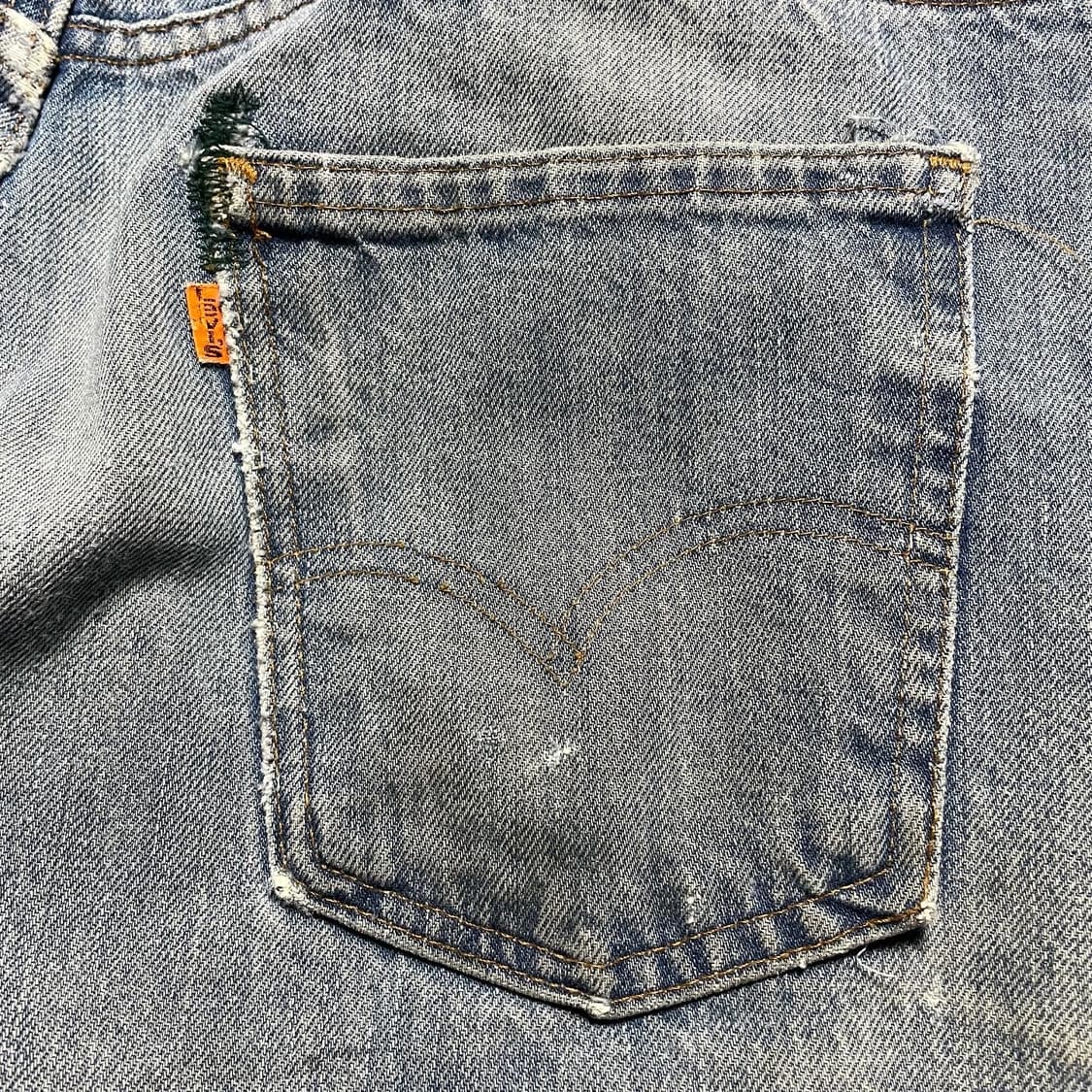 80s 리바이스 20517 오렌지탭 데님 팬츠 상품이미지8