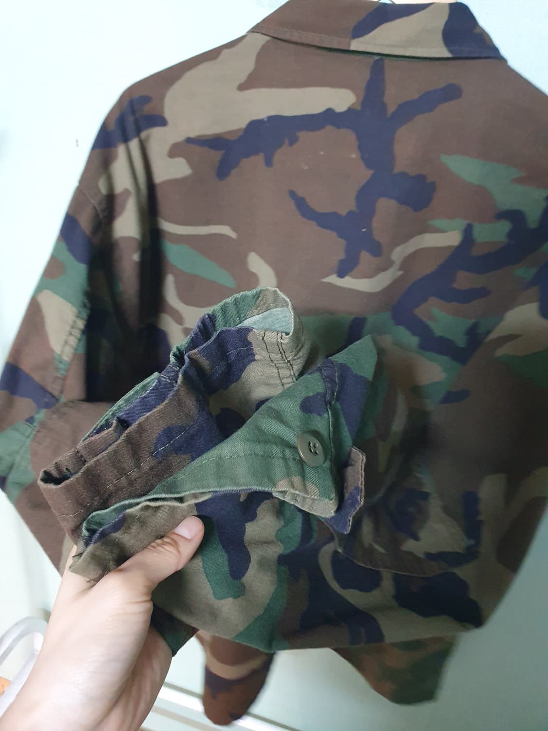 미군 우드랜드 카모 자켓 xl레귤러 상품이미지8