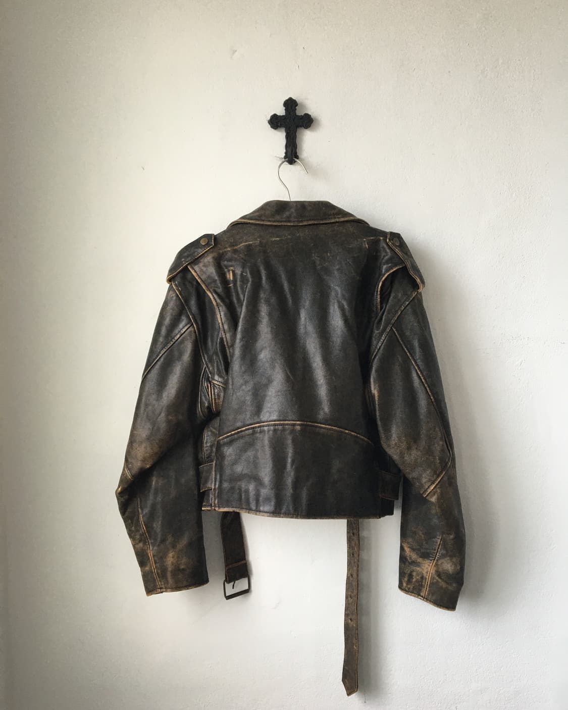 Heavy leather rider jacket 상품이미지3