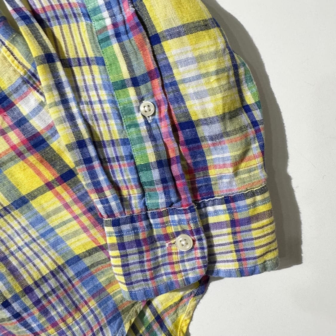 폴로 랄프로렌 린넨 체크 셔츠 (신형QR) 상품이미지6