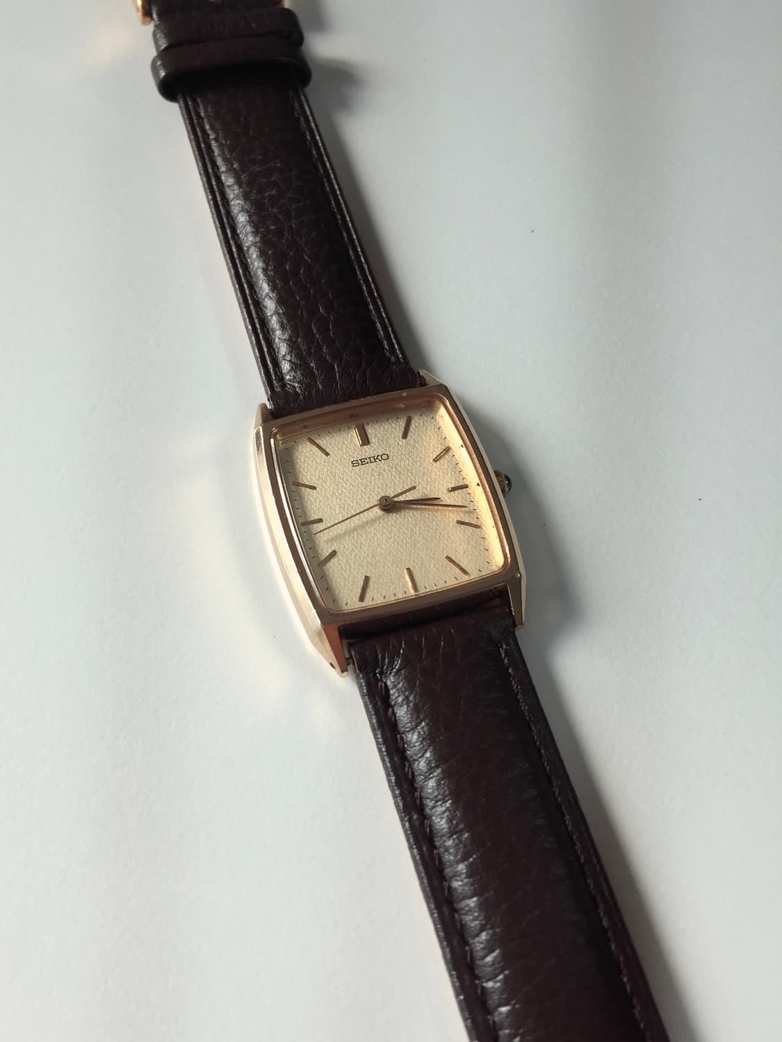 90s seiko herringbone dial gold quartz 상품이미지8