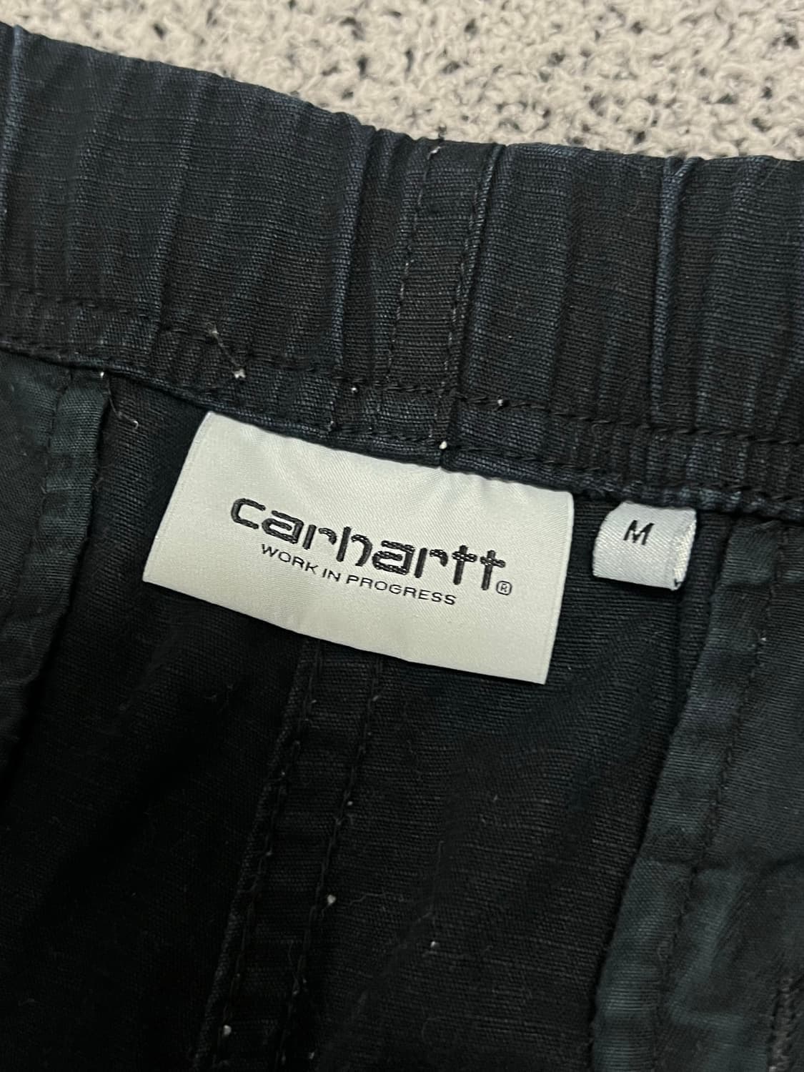 (M) 칼하트 워크 숏츠 블랙 상품이미지2