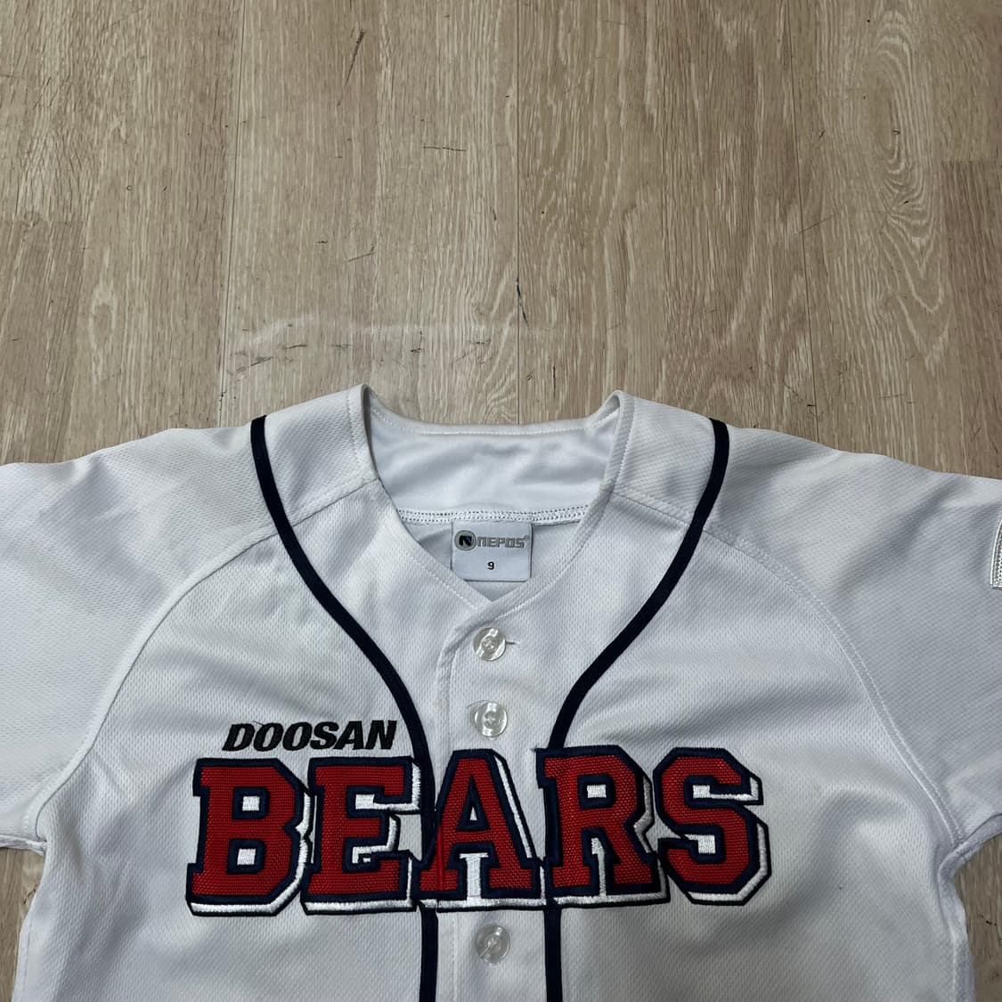 네포스 두산베어스 홈 야구 유니폼 져지 키즈 9세 상품이미지2