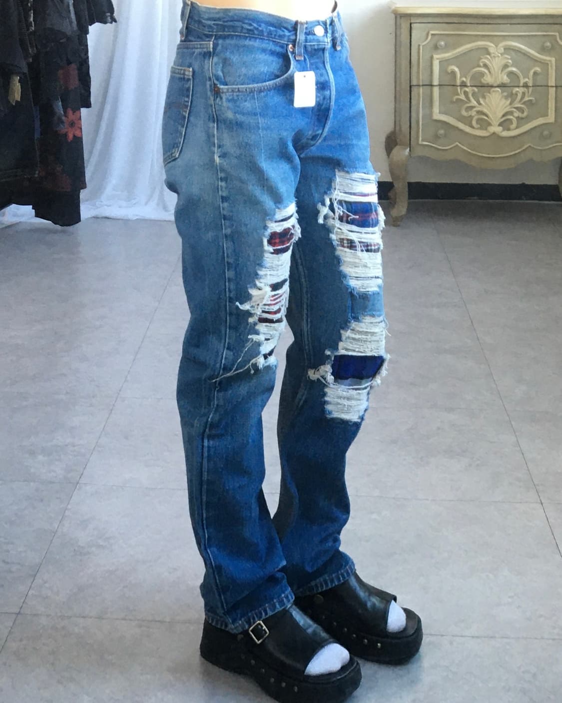 Damage denim pants 상품이미지5