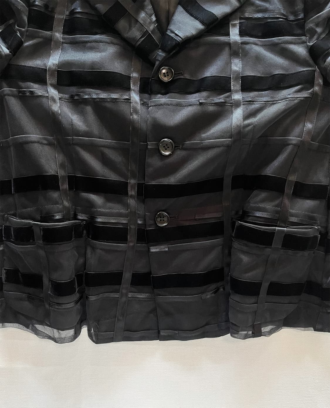 COMME DES GARCONS striped velvet jacket 상품이미지9