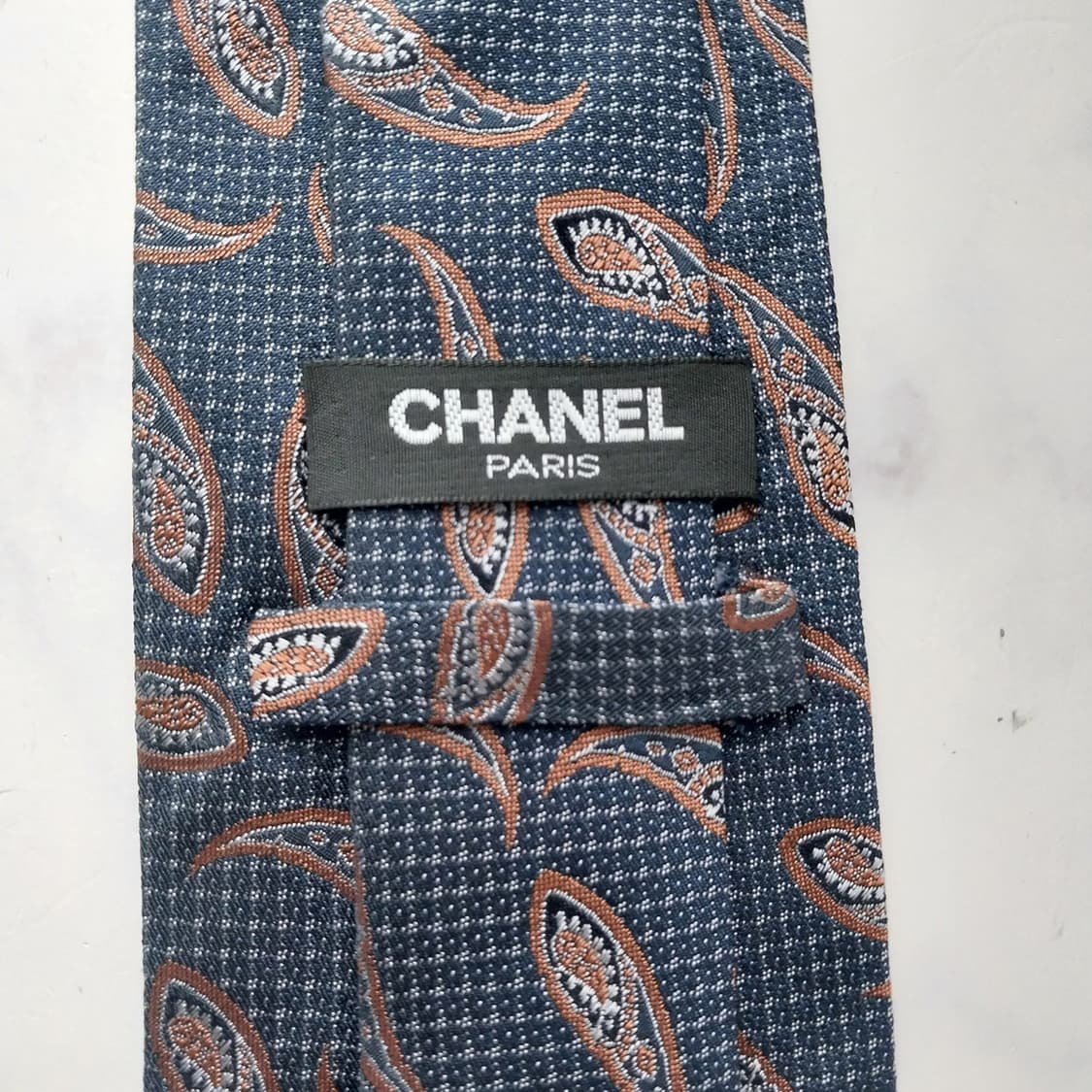 샤넬 넥타이 다크네이비 페이즐리 패턴 A+등급 K2230
 상품이미지9